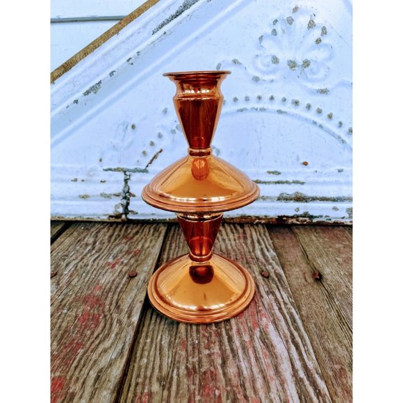 Vintage Coppercraft guild Copper Candle Holders - Picture 2 of 10